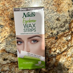🌶5/$16 Nad’s eyebrow wax strips full size NWT